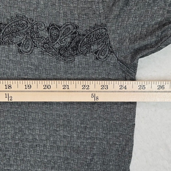 Vintage 90s IZOD Double Mercerized Cotton Polo Shirt Men's L Gray Y2K - Picture 11 of 13